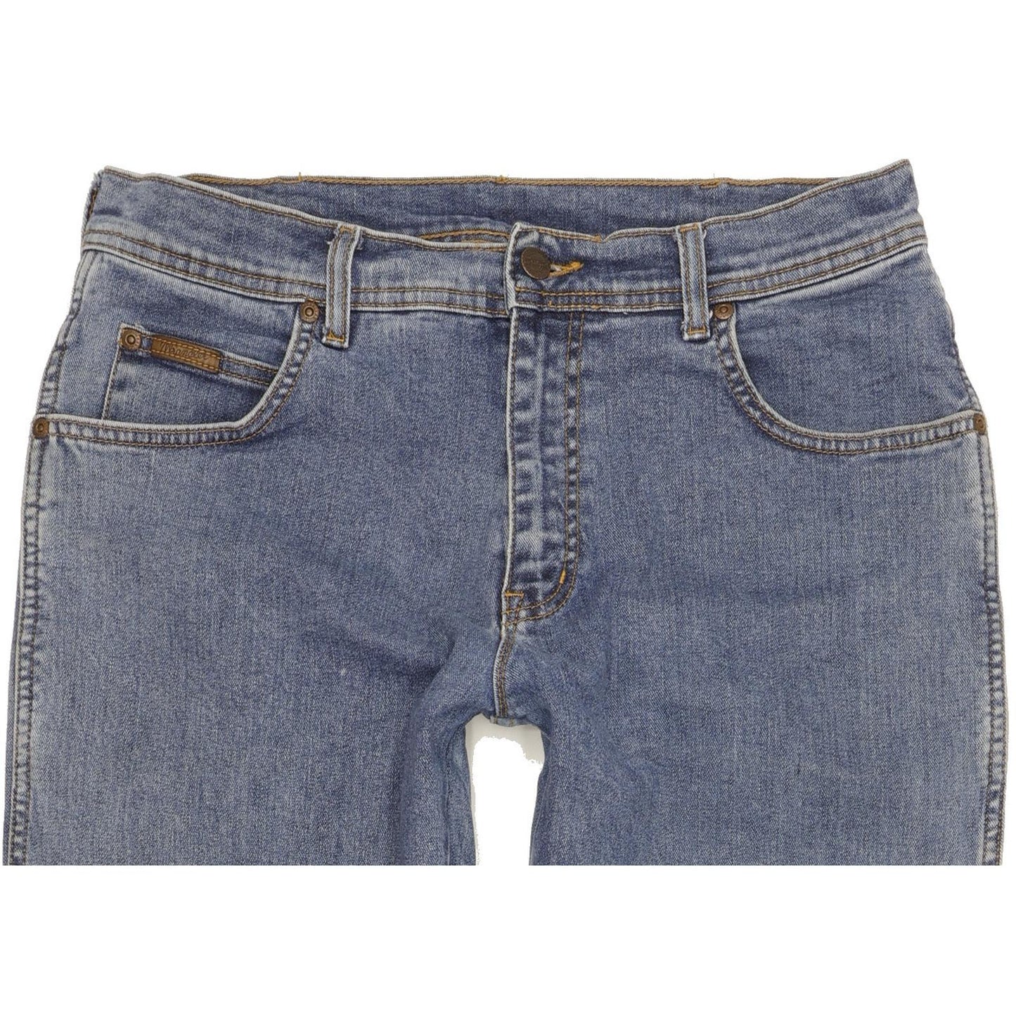 Wrangler Texas Men Blue Straight Regular Stretch Jeans W33 L33