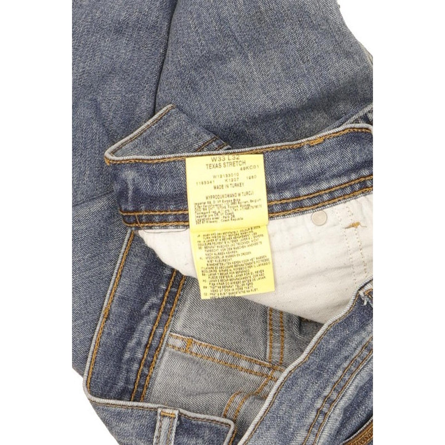 Wrangler Texas Men Blue Straight Regular Stretch Jeans W33 L33