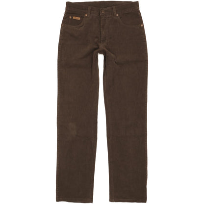 Wrangler Texas Men Brown Straight Regular Stretch Jeans W30 L31