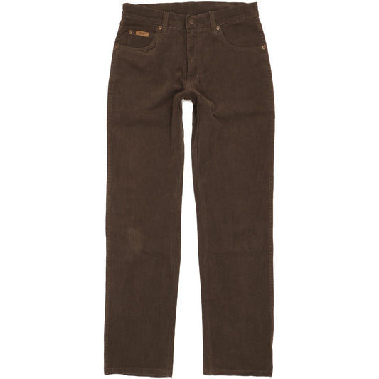 Wrangler Texas Men Brown Straight Regular Stretch Jeans W30 L31