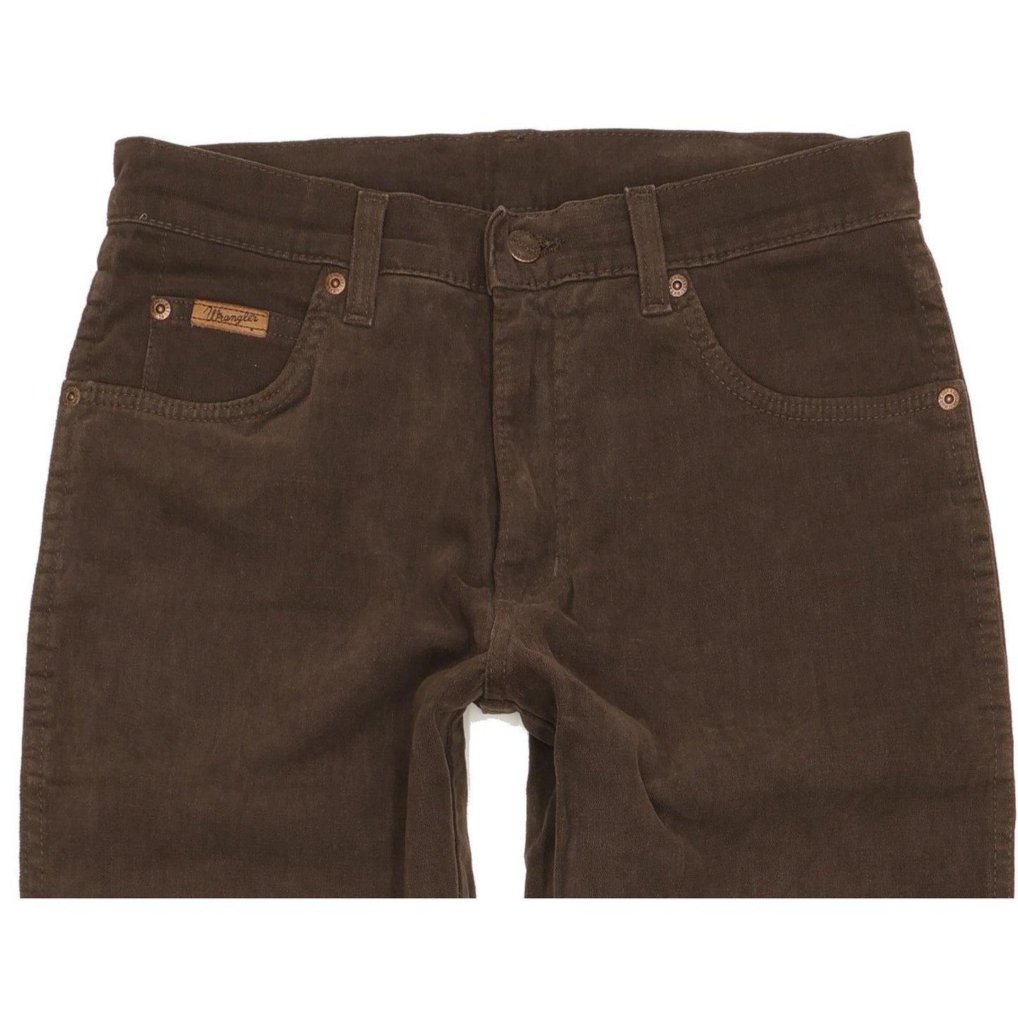 Wrangler Texas Men Brown Straight Regular Stretch Jeans W30 L31