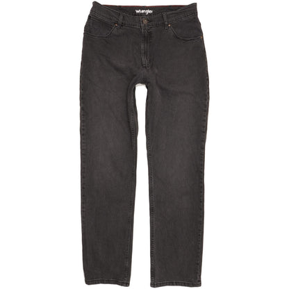 Wrangler Men Black Straight Regular Stretch Jeans W34 L32