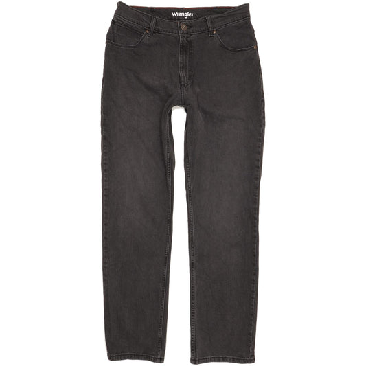 Wrangler Men Black Straight Regular Stretch Jeans W34 L32