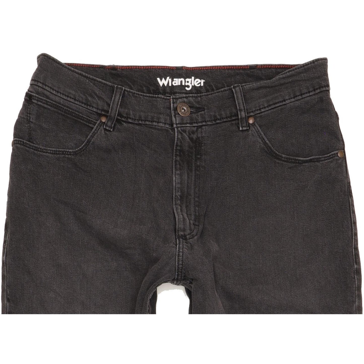 Wrangler Men Black Straight Regular Stretch Jeans W34 L32