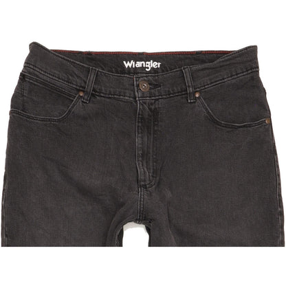 Wrangler Men Black Straight Regular Stretch Jeans W34 L32