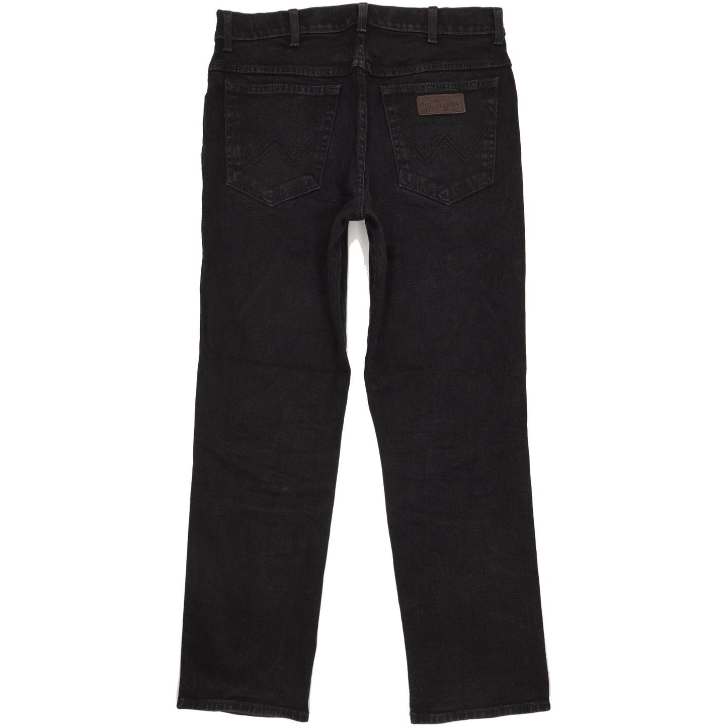Wrangler Texas Men Black Straight Regular Stretch Jeans W35 L32