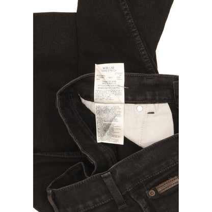 Wrangler Texas Men Black Straight Regular Stretch Jeans W35 L32