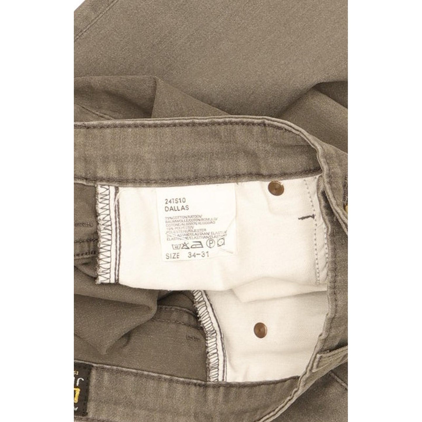 Lee Dallas Men Grey Straight Regular Stretch Jeans W34 L24