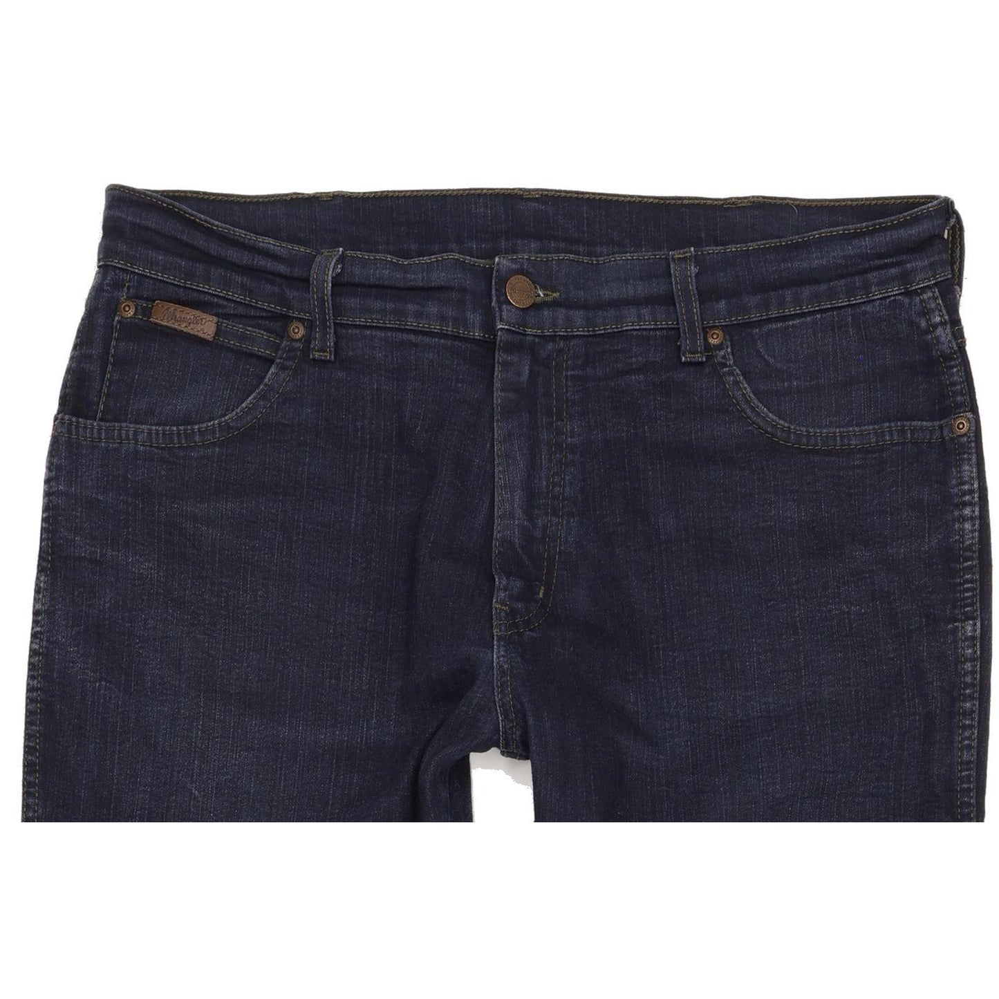 Wrangler Texas Men Blue Straight Regular Stretch Jeans W38 L32