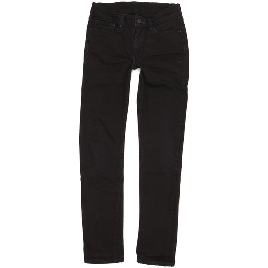 Levi's Women Black Straight Slim Stretch Jeans W27 L31