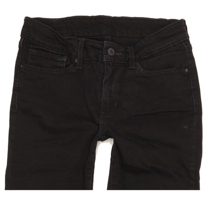 Levi's Women Black Straight Slim Stretch Jeans W27 L31