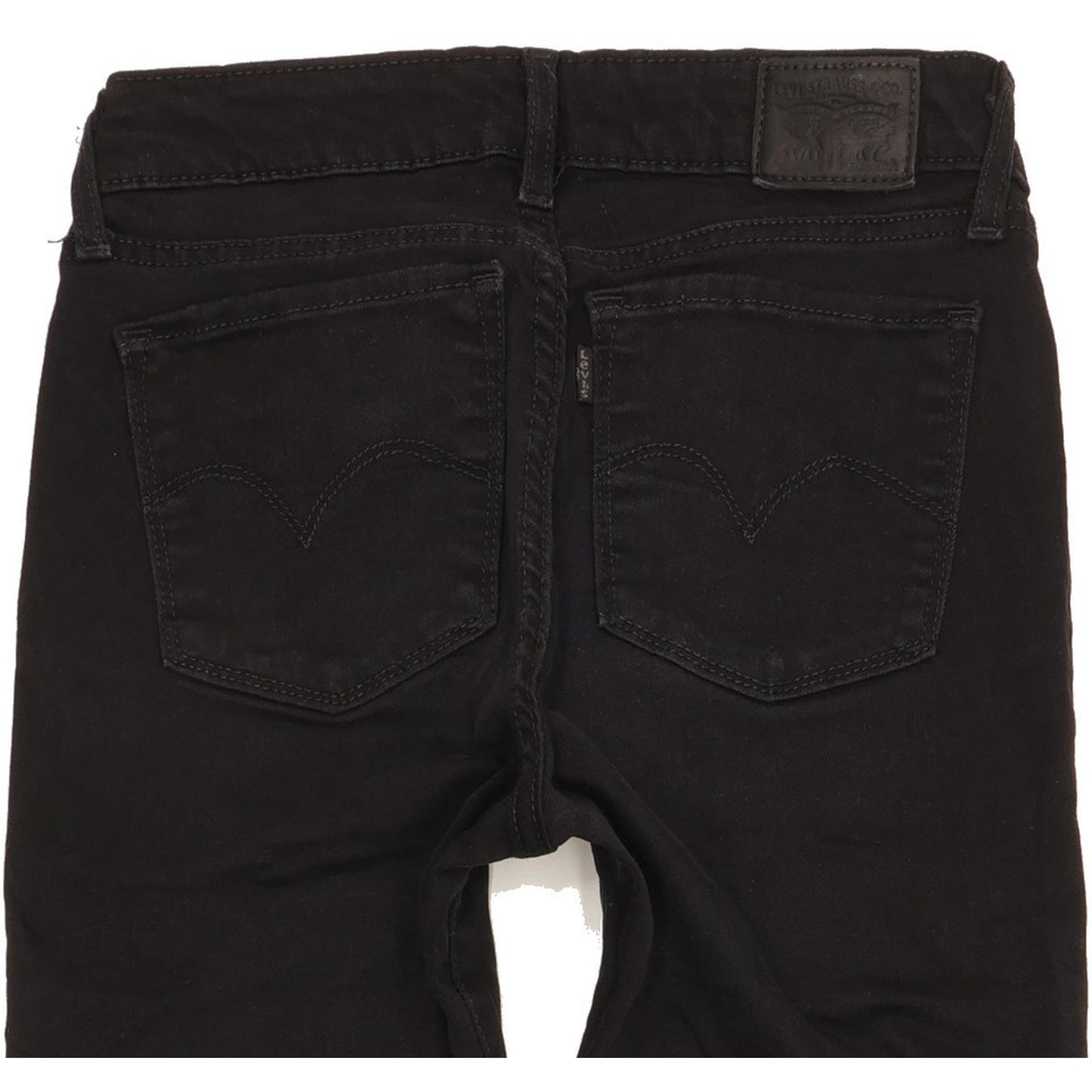 Levi's Women Black Straight Slim Stretch Jeans W27 L31