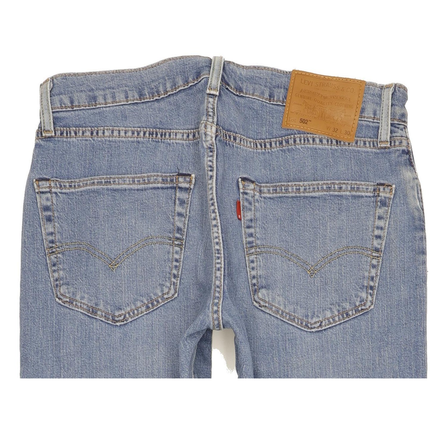 Levi's 502 Men Blue Tapered Regular Stretch Jeans W32 L29