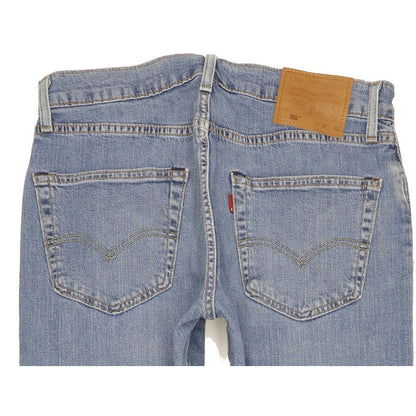 Levi's 502 Men Blue Tapered Regular Stretch Jeans W32 L29