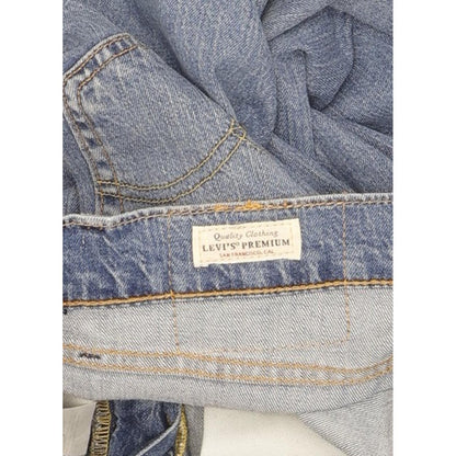 Levi's 502 Men Blue Tapered Regular Stretch Jeans W32 L29