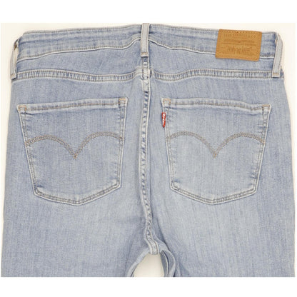 Levi's 721 Blue Skinny Slim Stretch Jeans High Waisted W31 L32