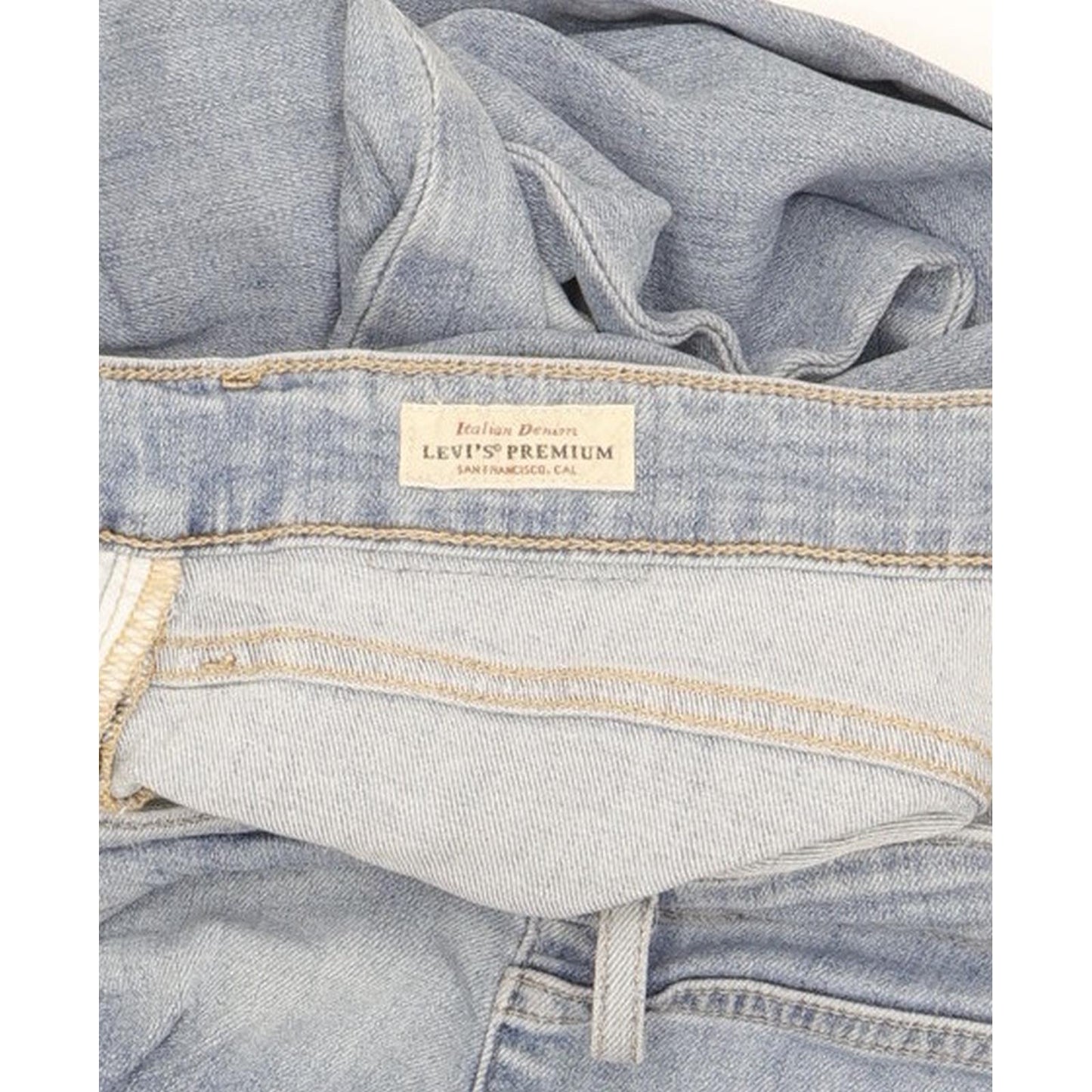 Levi's 721 Blue Skinny Slim Stretch Jeans High Waisted W31 L32