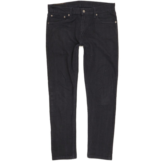 Levi's 512 Men Navy Tapered Slim Stretch Jeans W32 L29