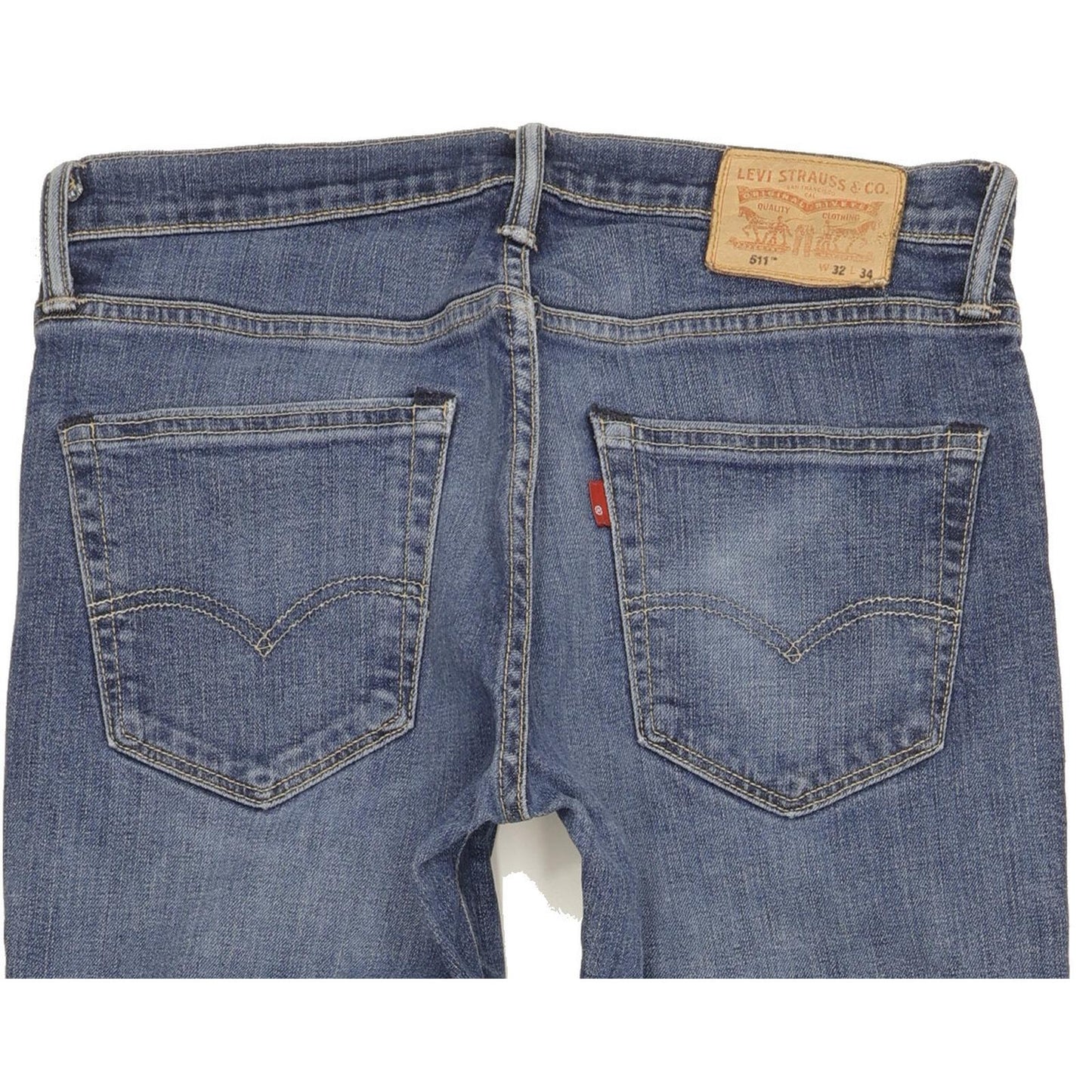 Levi's 511 Men Blue Straight Slim Stretch Jeans W32 L33