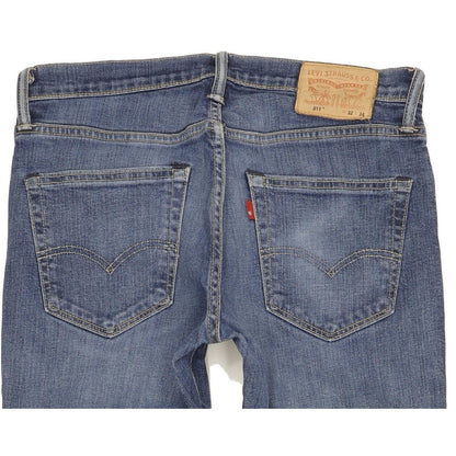 Levi's 511 Men Blue Straight Slim Stretch Jeans W32 L33