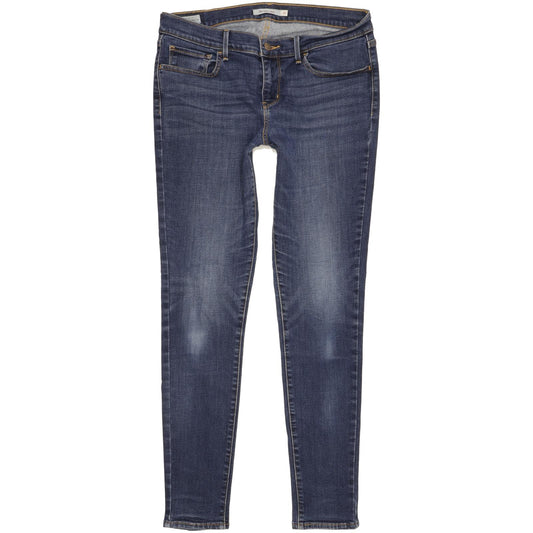 Levi's 710 Super Women Blue Skinny Slim Stretch Jeans W31 L31