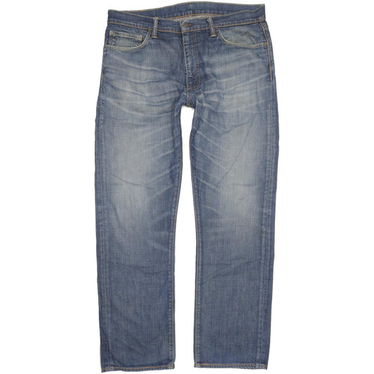 Levi's 504 Men Blue Straight Regular Stretch Jeans W36 L32