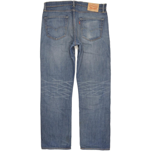 Levi's 504 Men Blue Straight Regular Stretch Jeans W36 L32