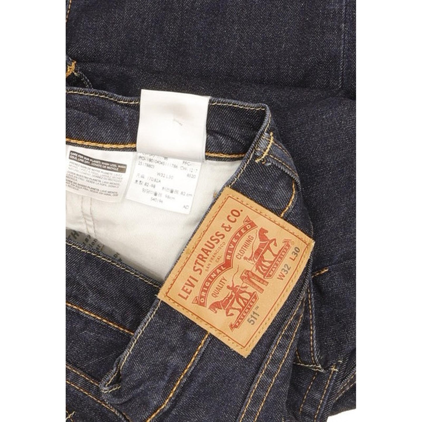 Levi's 511 Men Blue Straight Slim Jeans W32 L30