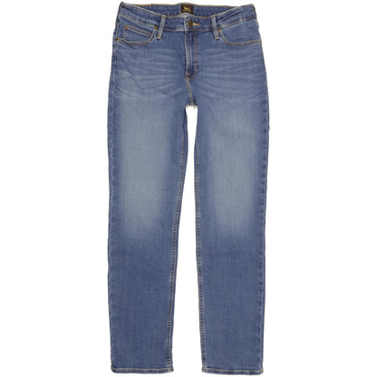 Lee Marion Women Blue Straight Slim Stretch Jeans W31 L30