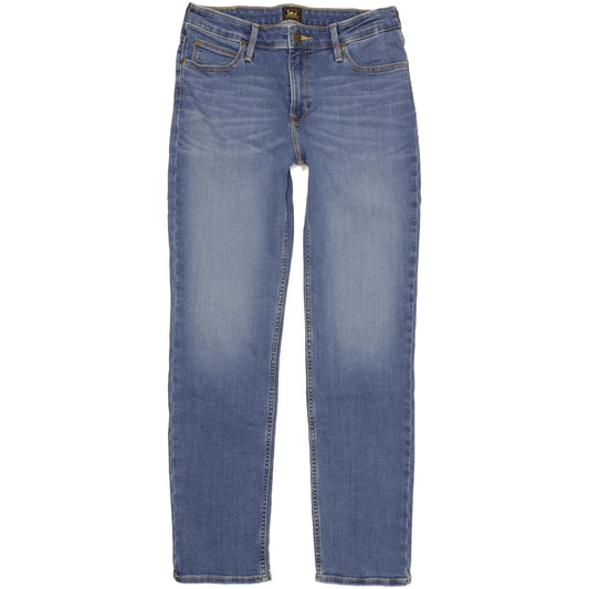 Lee Marion Women Blue Straight Slim Stretch Jeans W31 L30
