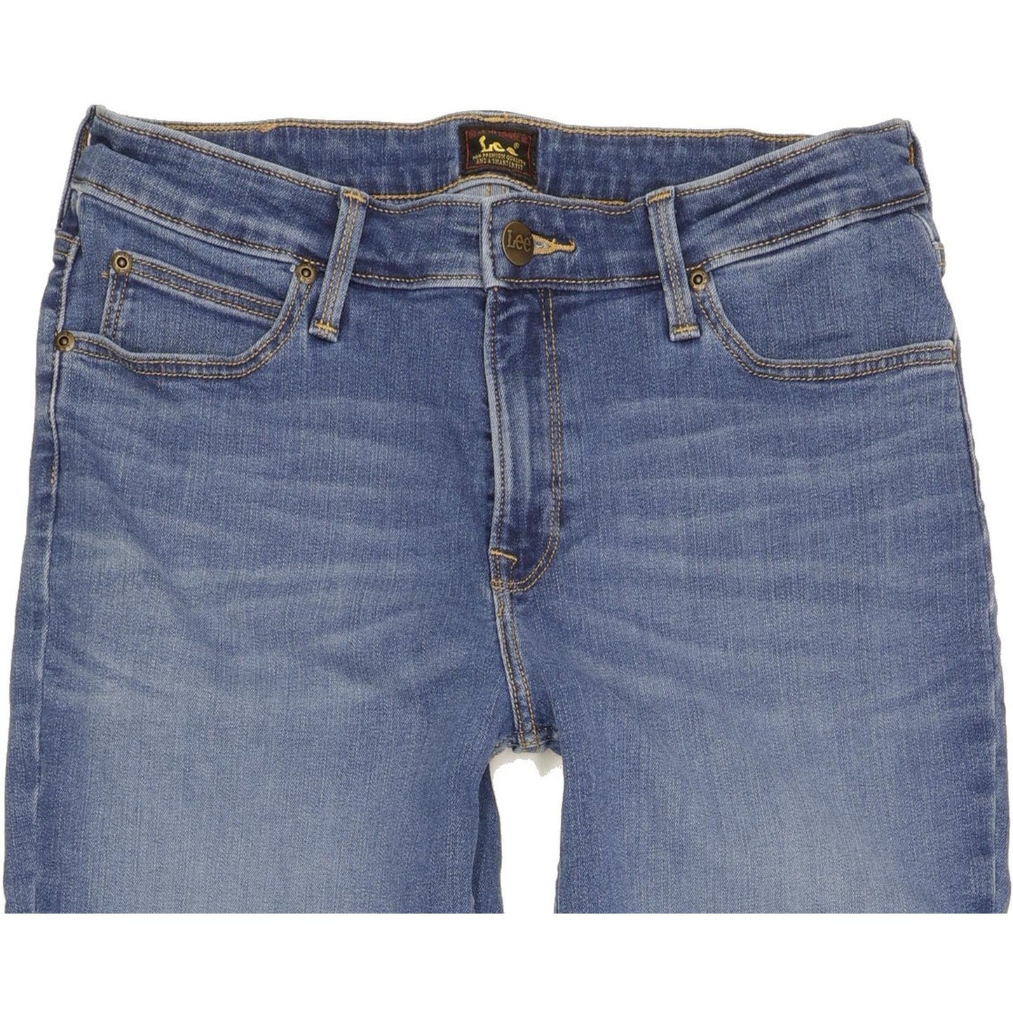 Lee Marion Women Blue Straight Slim Stretch Jeans W31 L30