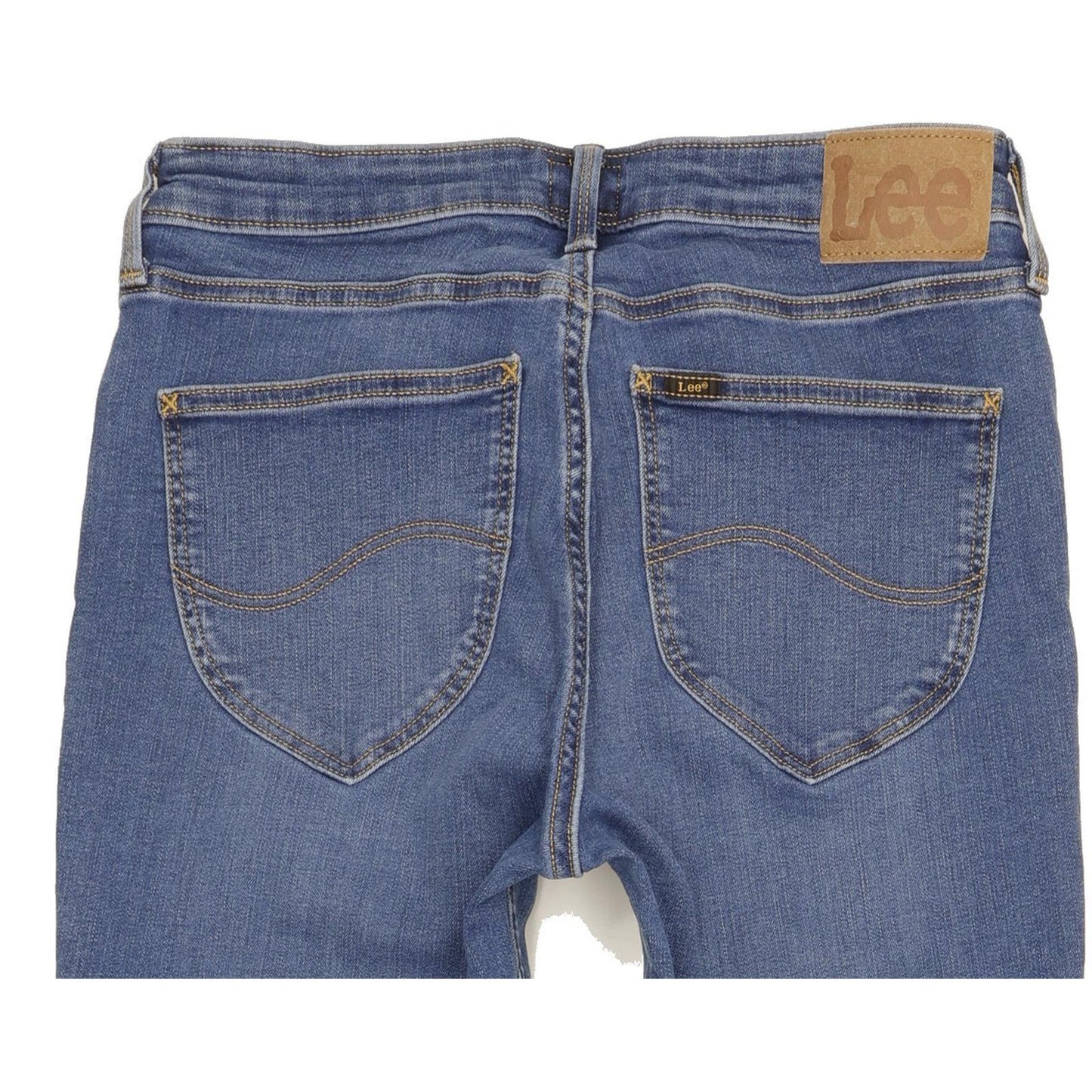 Lee Marion Women Blue Straight Slim Stretch Jeans W31 L30