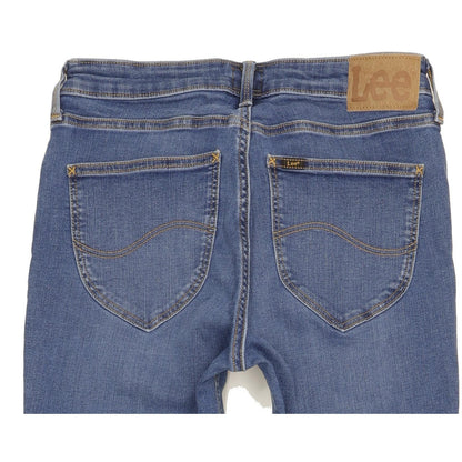 Lee Marion Women Blue Straight Slim Stretch Jeans W31 L30