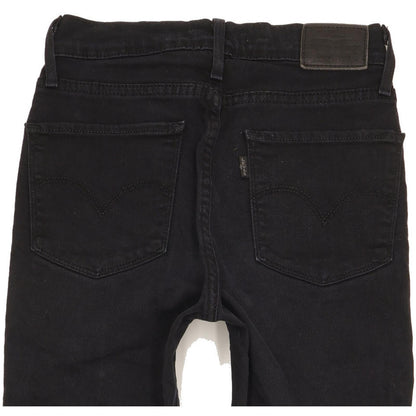 Levi's 724 Women Black Straight Slim Stretch Jeans W26 L32