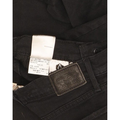 Levi's 724 Women Black Straight Slim Stretch Jeans W26 L32