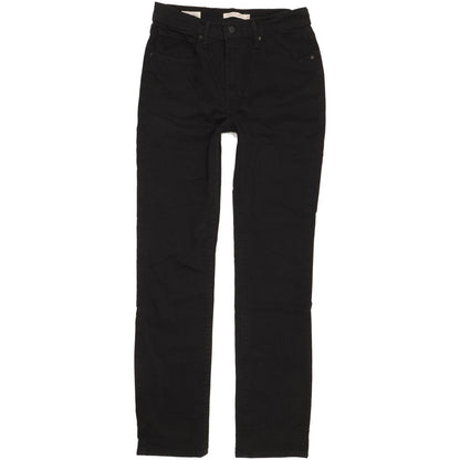 Levi's 724 Black Straight Slim Stretch Jeans High Waisted W30 L31