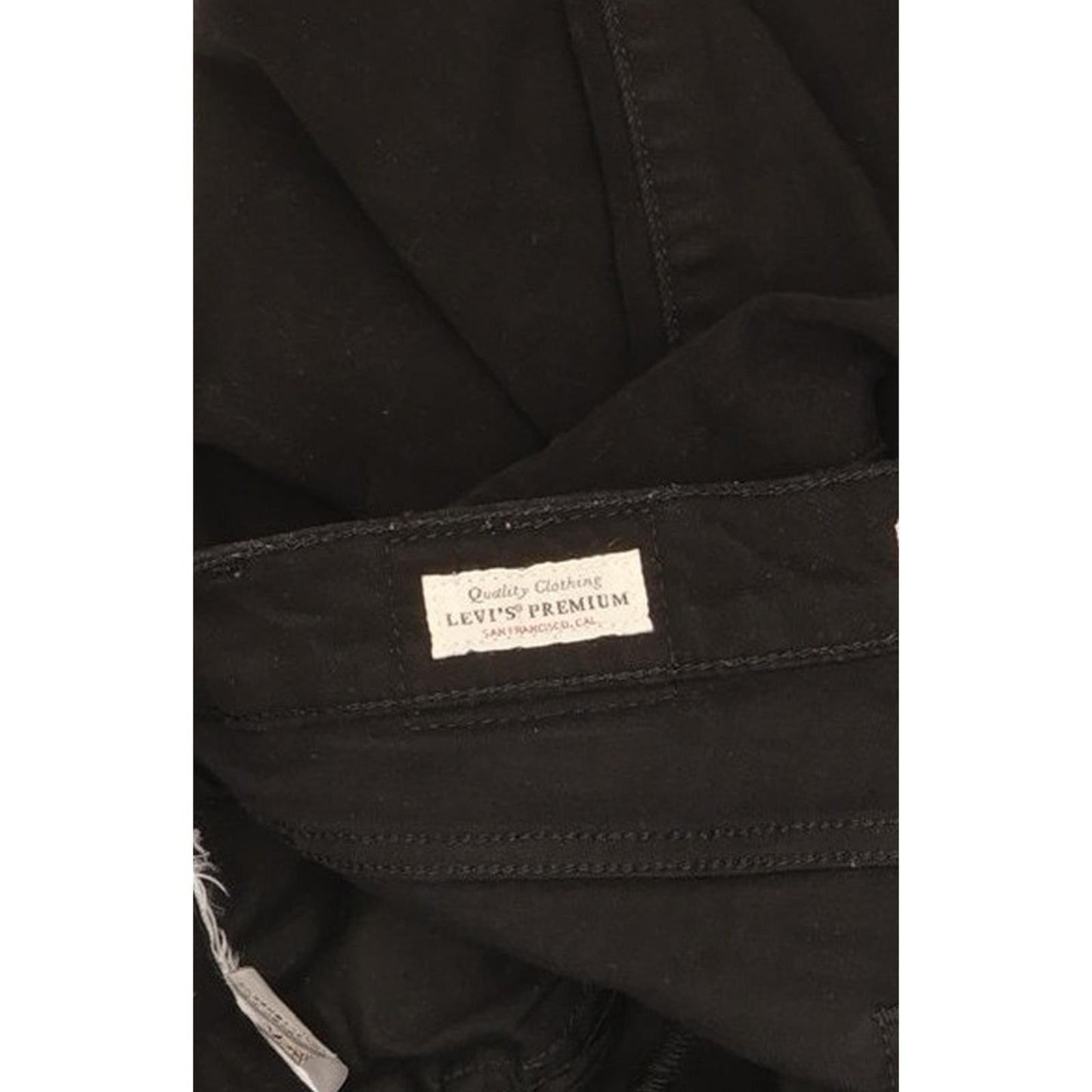 Levi's 724 Black Straight Slim Stretch Jeans High Waisted W30 L31