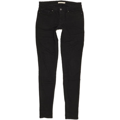 Levi's 711 Women Black Skinny Slim Stretch Jeans W27 L34