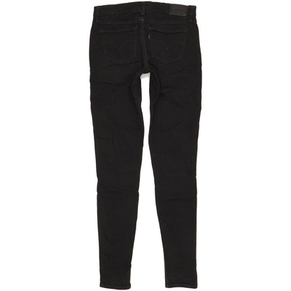 Levi's 711 Women Black Skinny Slim Stretch Jeans W27 L34