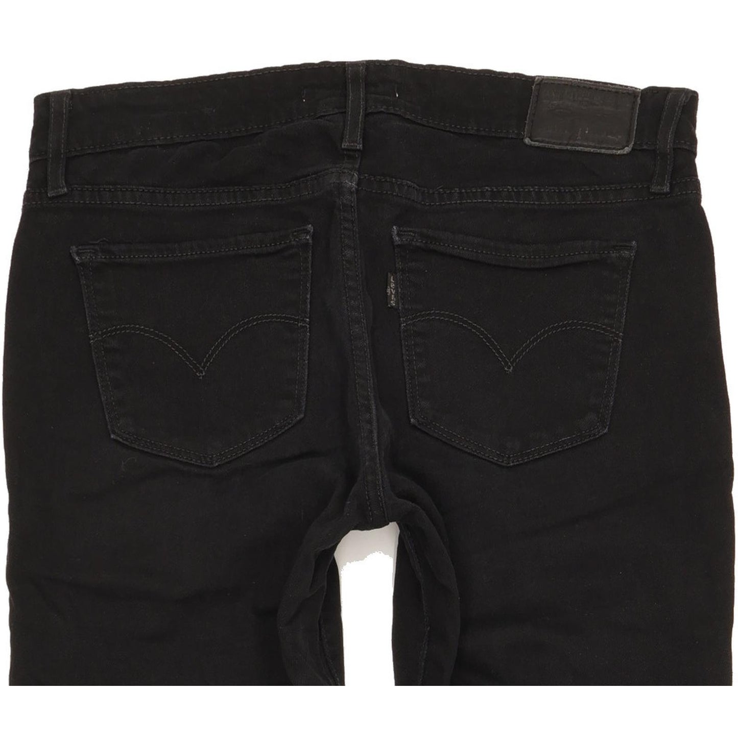 Levi's 711 Women Black Skinny Slim Stretch Jeans W27 L34