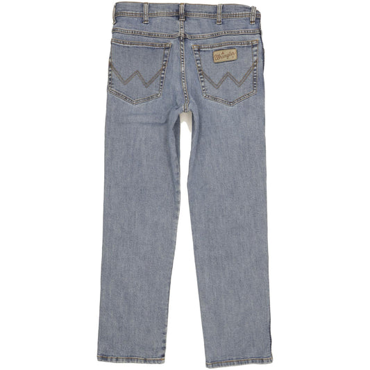 Wrangler Texas Men Blue Straight Regular Stretch Jeans W33 L30