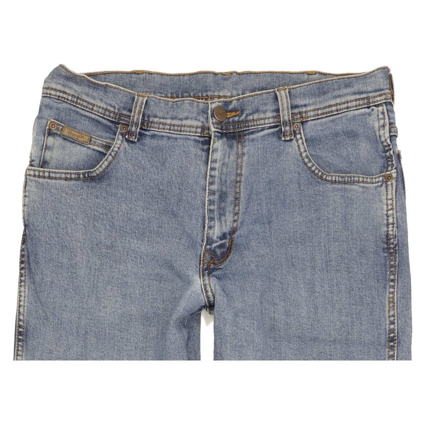 Wrangler Texas Men Blue Straight Regular Stretch Jeans W33 L30