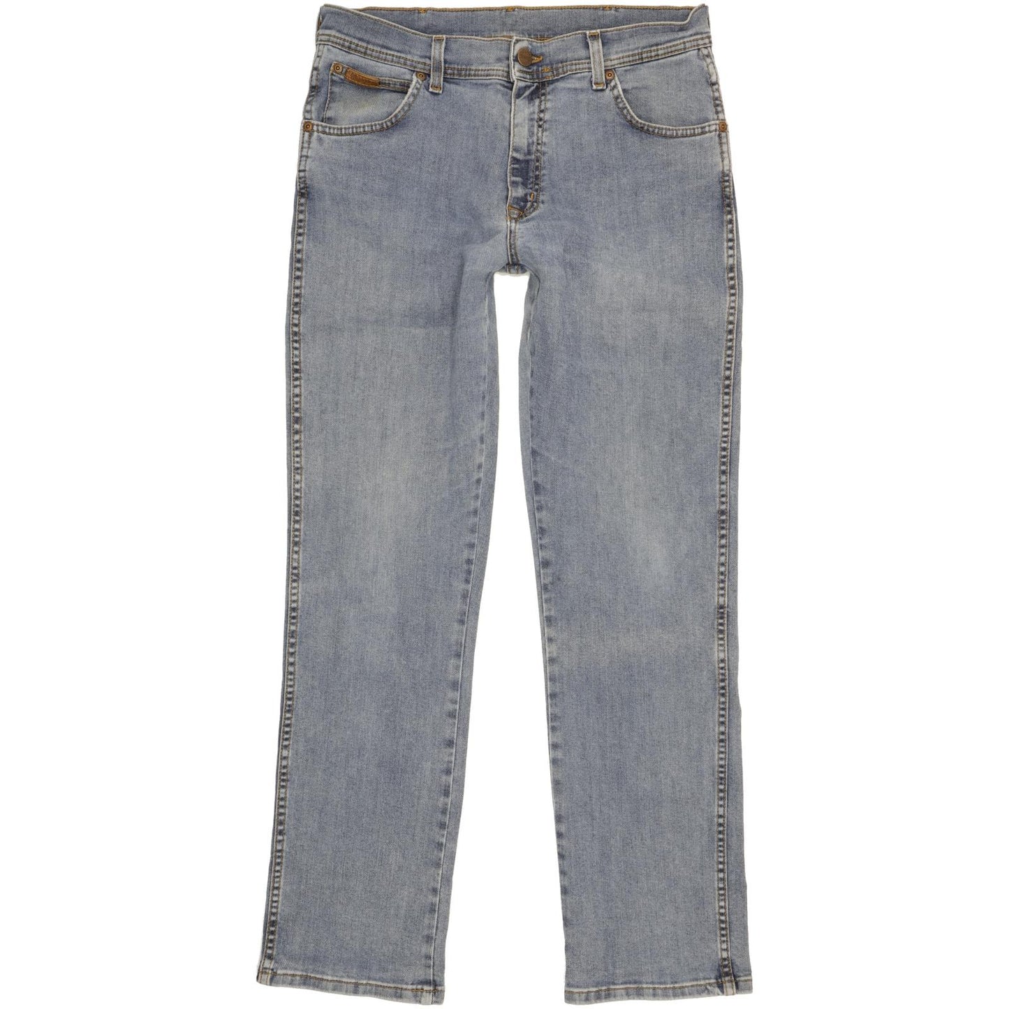 Wrangler Texas Men Blue Straight Regular Stretch Jeans W34 L32