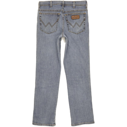 Wrangler Texas Men Blue Straight Regular Stretch Jeans W34 L32