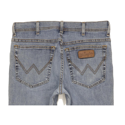 Wrangler Texas Men Blue Straight Regular Stretch Jeans W34 L32