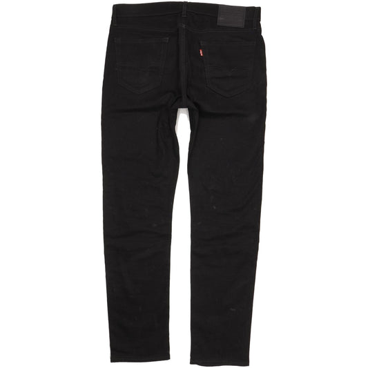 Levi's 502 Men Black Tapered Regular Stretch Jeans W34 L33