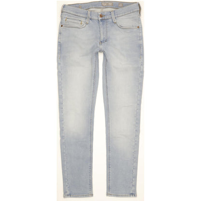 Mustang Oregon Men Blue Tapered Slim Stretch Jeans W32 L31