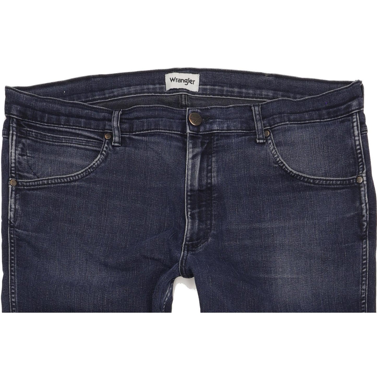 Wrangler Greensboro Men Blue Straight Regular Stretch Jeans W40 L29
