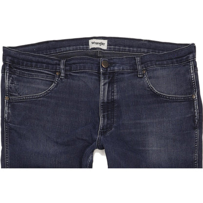 Wrangler Greensboro Men Blue Straight Regular Stretch Jeans W40 L29