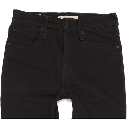 Levi's 724 Women Black Straight Slim Stretch Jeans W27 L29